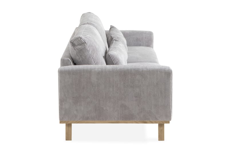 Copenhagen 4-seters Manchestersofa - Lys grå - Møbler - Sofaer - 4 seter sofa