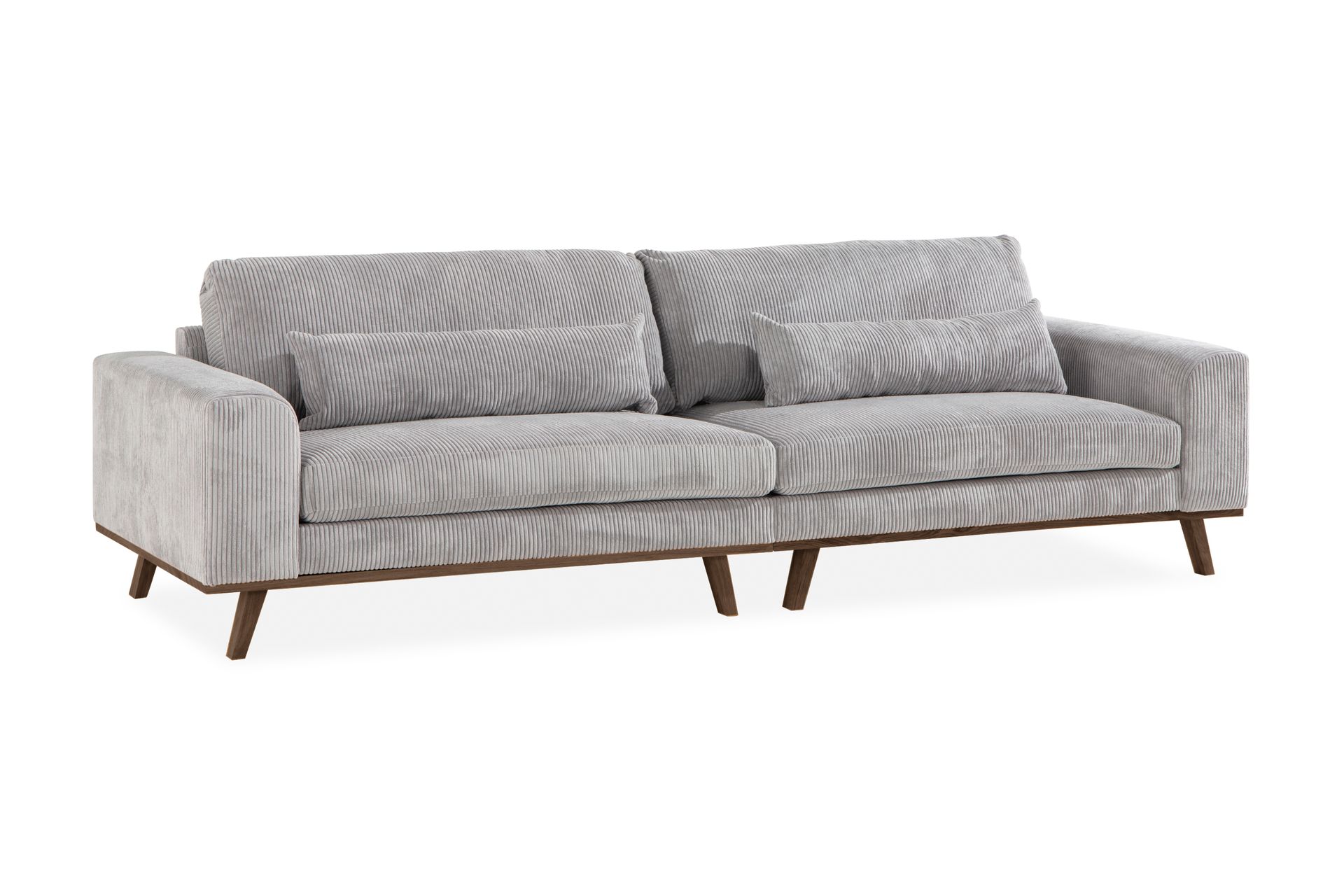 Copenhagen 4-seters Manchestersofa - Lys grå - Møbler - Sofaer - 4 seter sofa