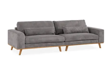 Copenhagen 4-seters Manchestersofa - Mørk grå - Møbler - Sofaer - 4 seter sofa