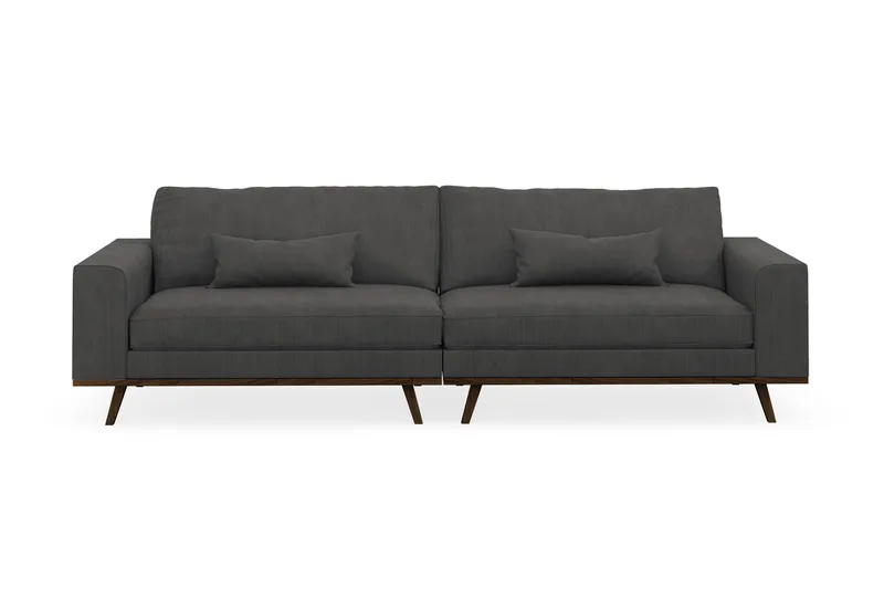 Copenhagen 4-seters Manchestersofa - Mørk grå - Møbler - Sofaer - 4 seter sofa