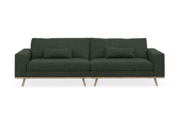 Copenhagen 4-seters Manchestersofa - Mørk grønn - Møbler - Sofaer - 4 seter sofa