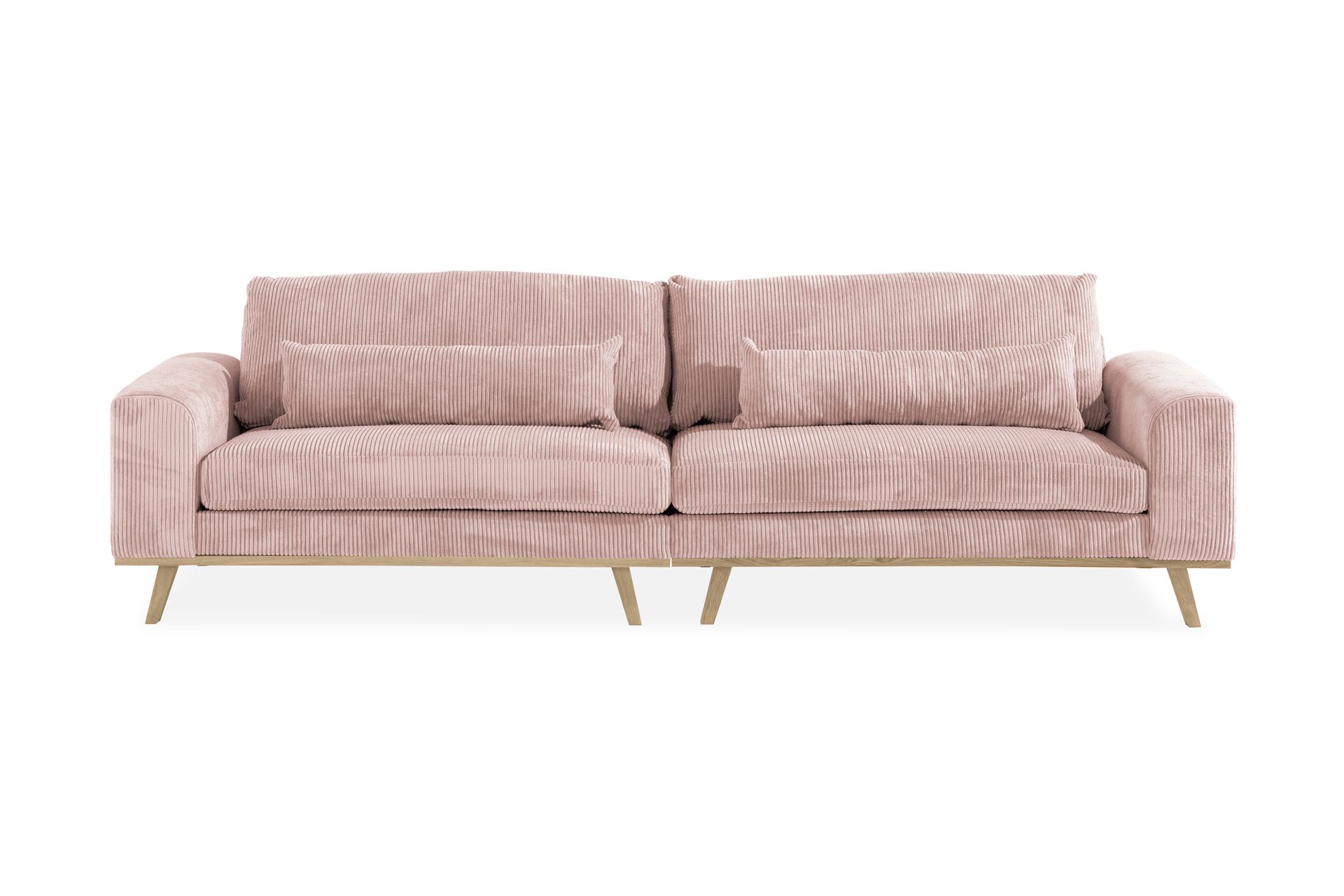 Copenhagen 4-seters Manchestersofa - Rosa - Møbler - Sofaer - 4 seter sofa