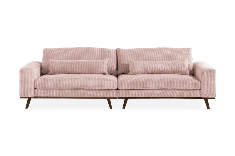 Copenhagen 4-seters Manchestersofa, Rosa