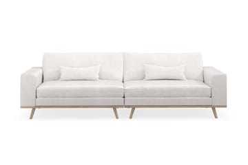 Copenhagen 4-seters Sofa i Bouclé - Hvit - Møbler - Sofaer - 4 seter sofa