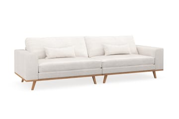 Copenhagen 4-seters Sofa i Bouclé - Hvit - Møbler - Sofaer - 4 seter sofa
