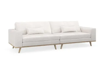 Copenhagen 4-seters Sofa i Bouclé - Hvit - Møbler - Sofaer - 4 seter sofa