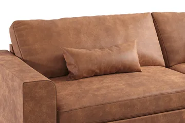 Copenhagen 4-seters Sofa i Kunstlær - Brun - Møbler - Sofaer - 4 seter sofa