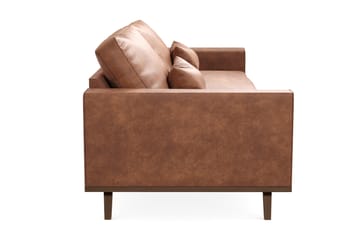 Copenhagen 4-seters Sofa i Kunstlær - Brun - Møbler - Sofaer - 4 seter sofa