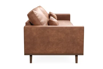 Copenhagen 4-seters Sofa i Kunstlær - Brun - Møbler - Sofaer - 4 seter sofa