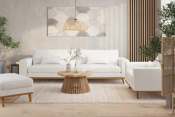 Copenhagen 4-seters Stoffsofa - Hvit - Møbler - Sofaer - 4 seter sofa