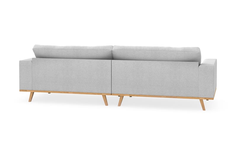 Copenhagen 4-seters Stoffsofa - Lys grå - Møbler - Sofaer - 4 seter sofa