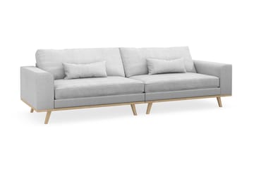 Copenhagen 4-seters Stoffsofa - Lys grå - Møbler - Sofaer - 4 seter sofa