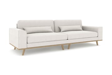 Copenhagen 4-seters Stoffsofa - Lys grå - Møbler - Sofaer - 4 seter sofa