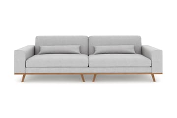 Copenhagen 4-seters Stoffsofa - Lys grå - Møbler - Sofaer - 4 seter sofa
