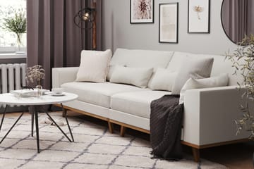Copenhagen 4-seters Stoffsofa - Lys grå - Møbler - Sofaer - 4 seter sofa