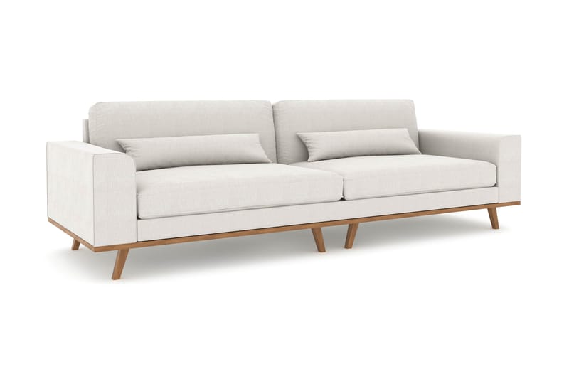 Copenhagen 4-seters Stoffsofa - Lys grå - Møbler - Sofaer - 4 seter sofa