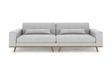 Copenhagen 4-seters Stoffsofa - Lys grå - Møbler - Sofaer - 4 seter sofa