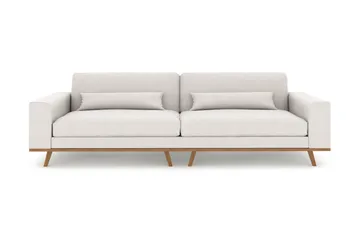 Copenhagen 4-seters Stoffsofa - Lys grå - Møbler - Sofaer - 4 seter sofa