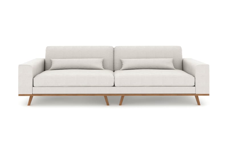 Copenhagen 4-seters Stoffsofa - Lys grå - Møbler - Sofaer - 4 seter sofa