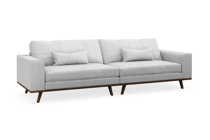 Copenhagen 4-seters Stoffsofa - Lys grå - Møbler - Sofaer - 4 seter sofa