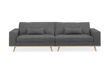 Copenhagen 4-seters Stoffsofa - Mørk grå - Møbler - Sofaer - 4 seter sofa