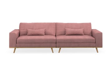 Copenhagen 4-seters Stoffsofa - Rosa - Møbler - Sofaer - 4 seter sofa