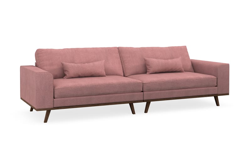 Copenhagen 4-seters Stoffsofa - Rosa - Møbler - Sofaer - 4 seter sofa