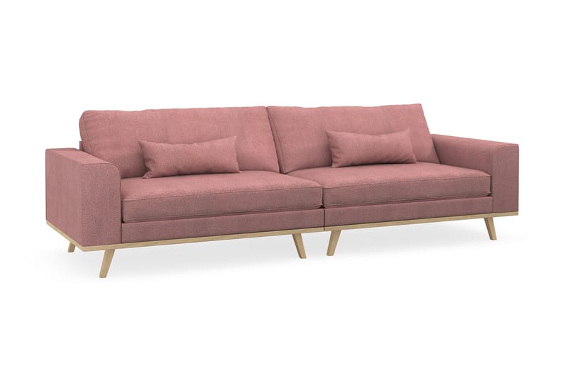 Copenhagen 4-seters Stoffsofa - Rosa - Møbler - Sofaer - 4 seter sofa