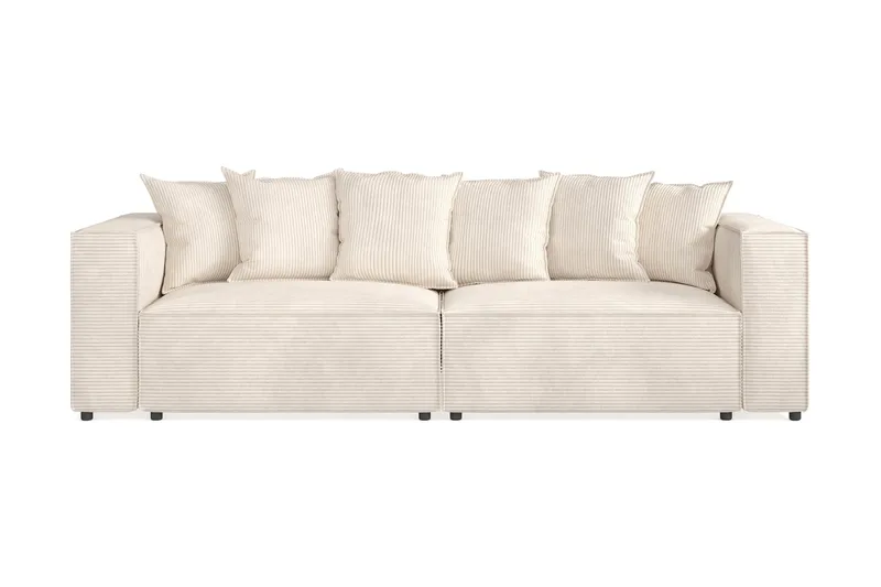 Cubo 4-seters Dyp Modulsofa i Manchester, Beige