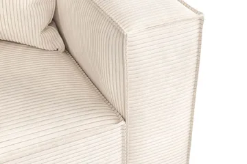 Cubo 4-seters Dyp Modulsofa i Manchester - Beige - Møbler - Sofaer - 4 seter sofa