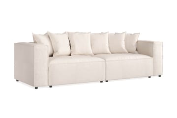 Cubo 4-seters Dyp Modulsofa i Stoff - Beige - Møbler - Sofaer - 4 seter sofa