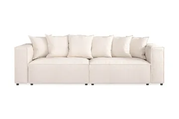 Cubo 4-seters Dyp Modulsofa i Stoff - Beige - Møbler - Sofaer - 4 seter sofa