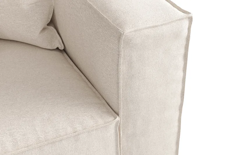 Cubo 4-seters Dyp Modulsofa i Stoff - Beige - Møbler - Sofaer - 4 seter sofa
