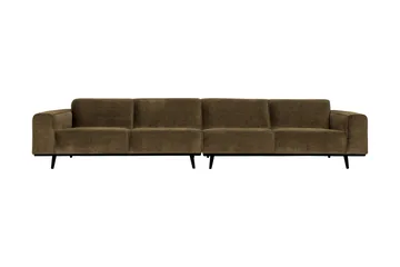 Deansh 4-seters Sofa XL - Brun - Møbler - Sofaer - 4 seter sofa