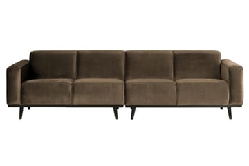 Fløyelssofa Nowell 4-seter - Taupe - Møbler - Sofaer - 4 seter sofa