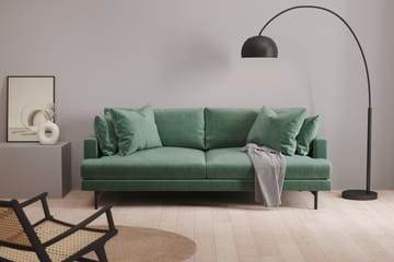 Menard 3-seters Dyp Fløyelssofa - Mørk grønn - Møbler - Sofaer - Fløyelssofaer