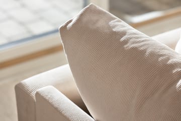Menard 3-seters Dyp Manchestersofa - Beige - Møbler - Sofaer - 3 seter sofa