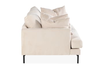 Menard 3-seters Dyp Manchestersofa - Beige - Møbler - Sofaer - 3 seter sofa