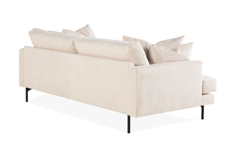 Menard 3-seters Dyp Manchestersofa - Beige - Møbler - Sofaer - 3 seter sofa