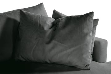 Menard 3-seters Dyp Manchestersofa - Grå - Møbler - Sofaer - 3 seter sofa