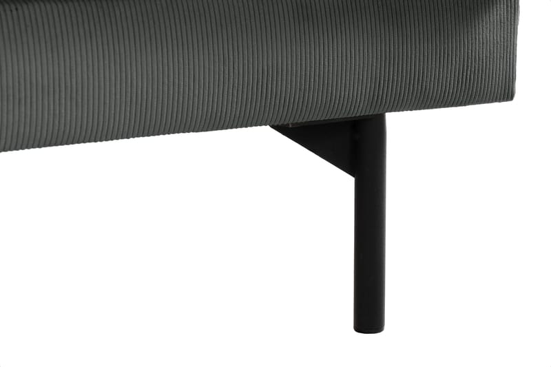 Menard 3-seters Dyp Manchestersofa - Grå - Møbler - Sofaer - 3 seter sofa