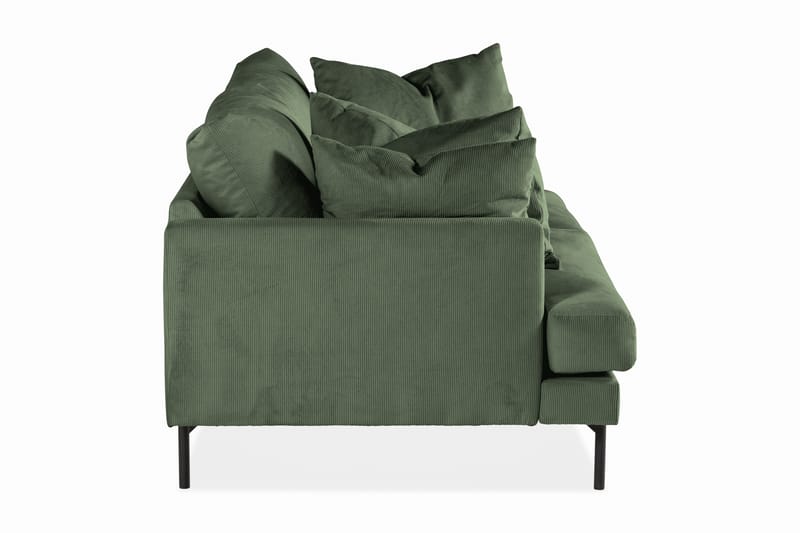 Menard 3-seters Dyp Manchestersofa - Grønn - Møbler - Sofaer - 3 seter sofa