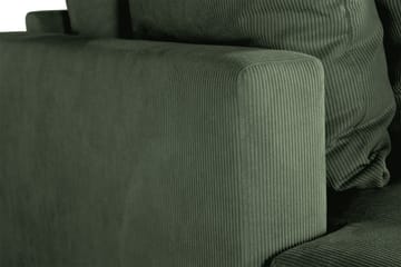 Menard 3-seters Dyp Manchestersofa - Grønn - Møbler - Sofaer - 3 seter sofa