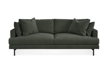 Menard 3-seters Dyp Manchestersofa - Mørk grønn - Møbler - Sofaer - 3 seter sofa