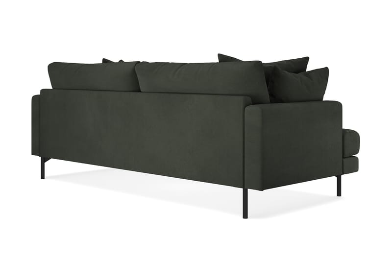 Menard 3-seters Dyp Manchestersofa - Mørk grønn - Møbler - Sofaer - 3 seter sofa