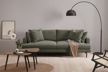 Menard 3-seters Dyp Manchestersofa - Mørk grønn - Møbler - Sofaer - 3 seter sofa