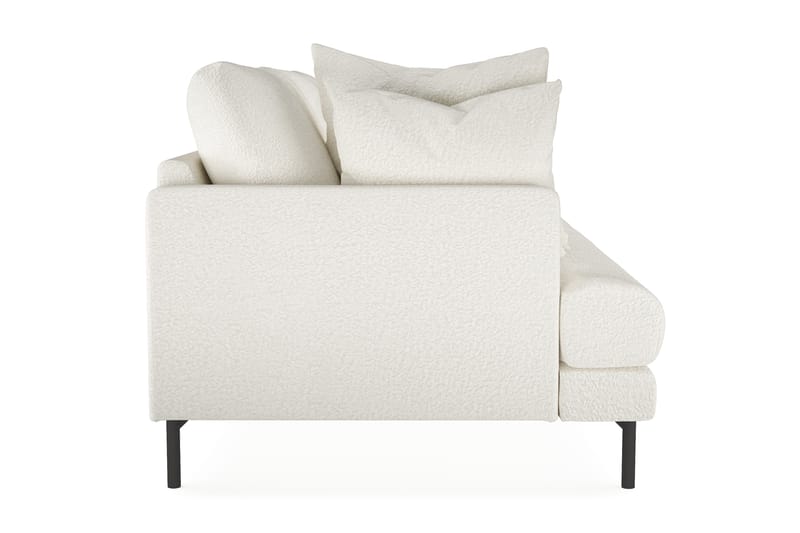 Menard 3-seters Dyp Sofa i Bouclé - Hvit - Møbler - Sofaer - 3 seter sofa