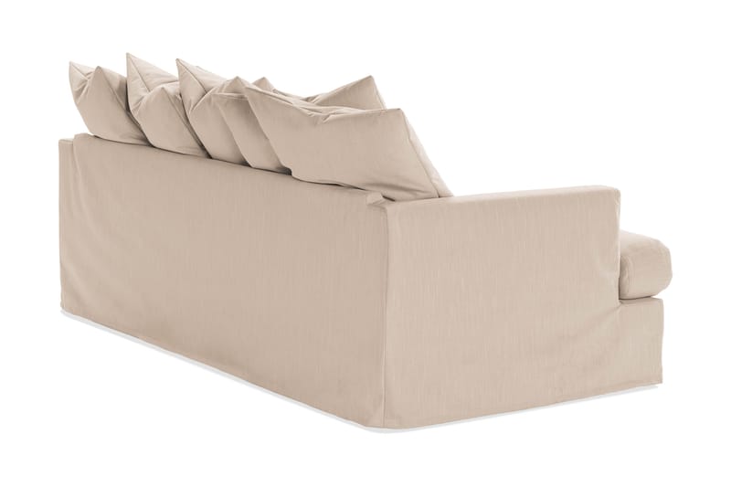 Menard 3-seters Dyp Stoffsofa - Beige - Møbler - Sofaer - 3 seter sofa