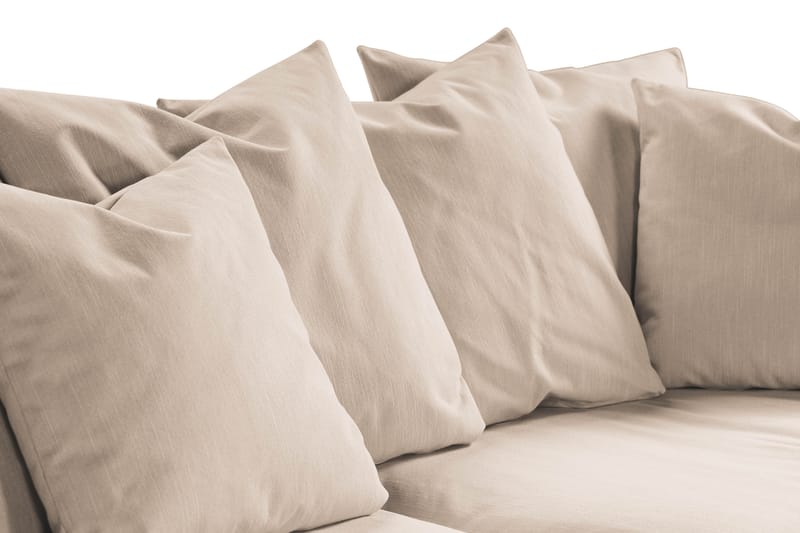 Menard 3-seters Dyp Stoffsofa - Beige - Møbler - Sofaer - 3 seter sofa