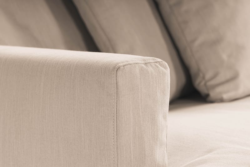 Menard 3-seters Dyp Stoffsofa - Beige - Møbler - Sofaer - 3 seter sofa